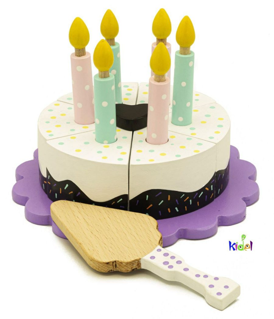 کیک تولد 4 تیکه چوبی