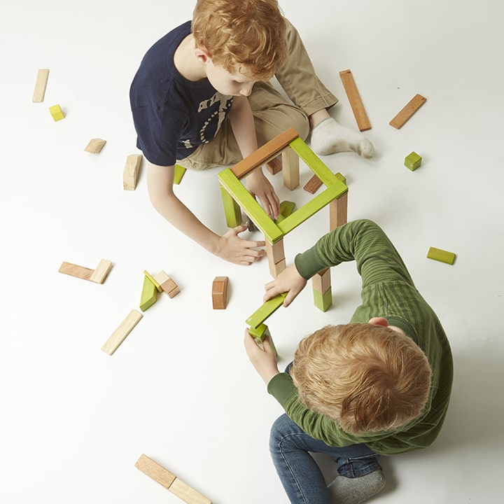 تصویر کودکان در حال بازی با اسباب بازی چوبی مقبره کوروش