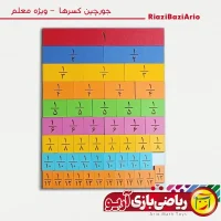 ابزار آموزش کسر - جورچین کسرهای معلم