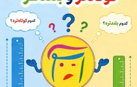 بلندتر و کوتاه تر رو به کودکان آموزش دهیم